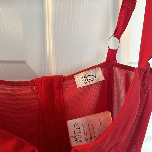 Oh Polly red corset cropped - Picture 5 of 6